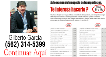 Autoexamen de tu negocio de camión